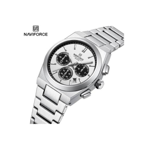 Naviforce Bond Chrono Watch For Women Silver (NF-8048l-7)