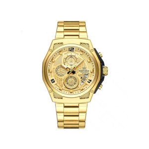 Naviforce Chrono Xtreme Watch For Men Golden (NF-8051-10)