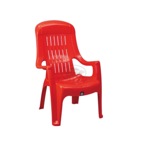 Boss Full Plastic High Back Easy Chair (BP-625-RED)