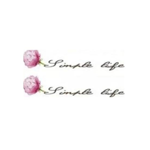 G- Mart Red Blossom Flower Temporary Tattoo Sticker