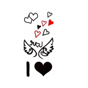 G-Mart Angel Wings Love Temporary Tattoo Sticker