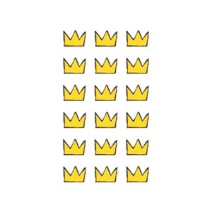 G-Mart Crown Cartoon Temporary Tattoo Sticker