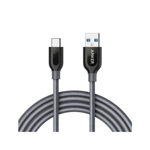 Anker Powerline+ USB C To USB-A 3.0 Cable - 6ft Gray (A8169HA1)