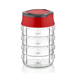 Qlux Active Button Jar 1.5Ltr Red (C-00212)