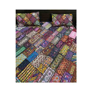 Cano Cristles Traditional Sindhi Rilli Bedsheet (King Size)