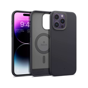 Caseology NanoPop Silicone Cover Case For iPhone 14 Pro Max Black Sesame (ACS05014)