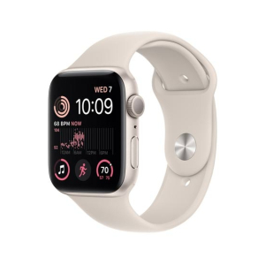 Apple Watch SE 44mm Starlight Aluminum Case with Starlight Sport Band - GPS