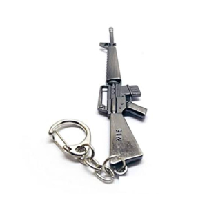 Afreeto M16 Pubg Gun Metal Keychain Black