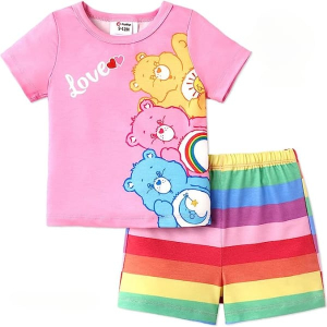 Charming Closet T Shirt and Short Pair For Boy (0185)-2-3 Year-Pink