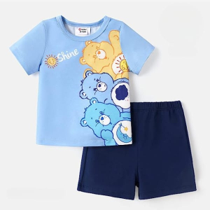 Charming Closet T Shirt and Short Pair For Boy (0185)-2-3 Year-Blue