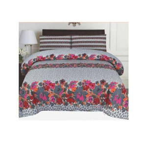 Chenab Collection Double Size Bed Sheet (813)