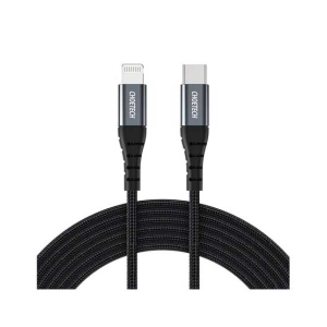 Choetech 2m Nylon Braided USB C To Lightning Cable Black (IP0041)