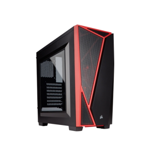 Corsair Carbide Spec 04 Mid Tower Gaming PC Case Red (CC-9011107-WW)