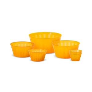 Appolio Milan Bowl Pack Of 7-Orange