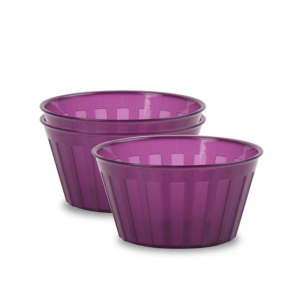 Appollo Milan Bowl Medium (Pack Of 3)-Purple