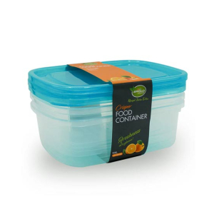 Appollo Crisper Food Container Extra Large (Pack Of 3)-Light Blue