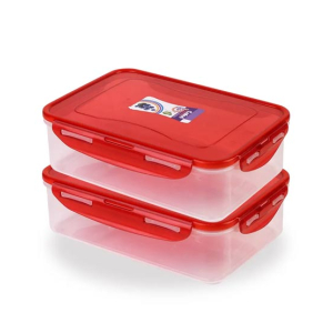 Appollo Cafee Food Keeper Medium (Pack Of 2)-Red