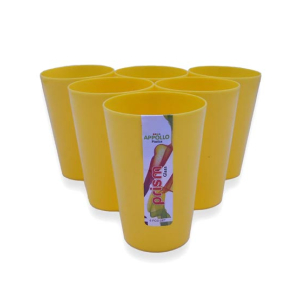 Appollo Prism Glass M-2 (Pack Of 6)-Yellow