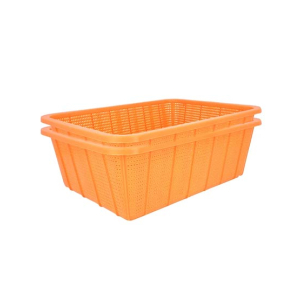 Appollo Rainbow Basket Small (Pack Of 2)-Orange