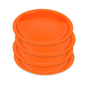 Appollo Saga Plate Small (Pack Of 4)-Orange