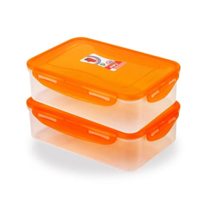 Appollo Cafee Food Keeper Small (Pack Of 2)-Orange