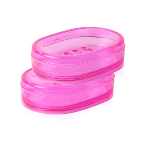 Appollo Joy Soap Dish (Pack Of 2)-Pink