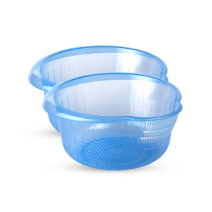 Appollo Rio Rice Strainer (Pack Of 2)-Light Blue