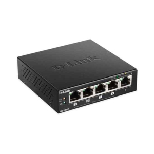 D-Link 5-Port Metal Desktop Switch With PoE (DES-1005P)