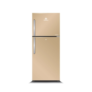 Dawlance CHROME+ Freezer-on-Top Refrigerator Hairline Golden 12.5 cu ft (9178-WB)