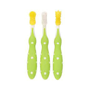 Nuby Toothbrush For Kid’s Green - 3Pcs (ID754)