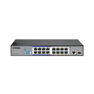 D-Link 16-Port PoE+ Surveillance Switch (DES-F1016P-E/B)