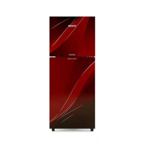 Orient Marvel 350 Glass Door Freezer-On-Top Refrigerator 13 Cu Ft Red