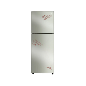 PEL Glass Door Freezer-on-Top Refrigerator 9 Cu Ft Pattern Mirror Red (PMR) (PRGD-2550)