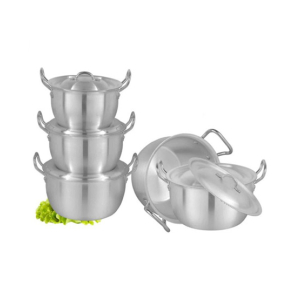 Domestic Metal Finish Cookware Cuisine Cooking Set - 10 Pcs