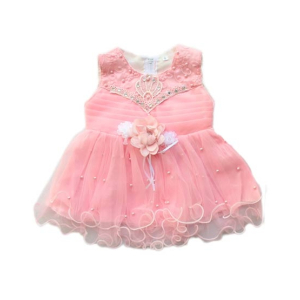 Komfy Fancy Baby Frock Pink (NBG031)