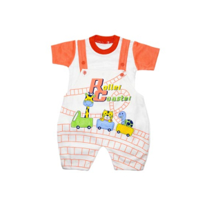 Komfy Roller Coaster Printed Unisex Romper For Kid's (NBN111)