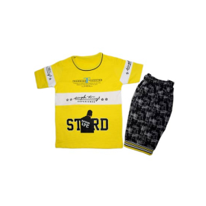 Komfy Printed Suit For Boys Yellow (KBB149)