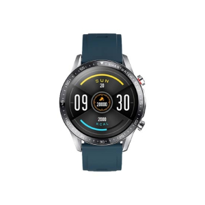 Yolo Fortuner Smart Watch Silver with Moss Blue