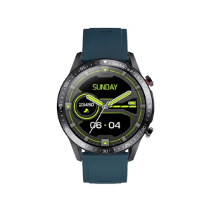 Yolo Fortuner Smart Watch Black with Moss Blue