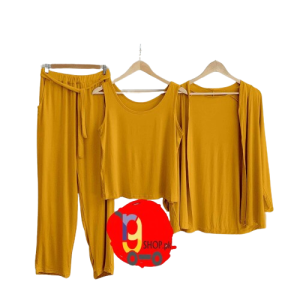 Rg Shop 3 Pcs Nigth Suit For Women 