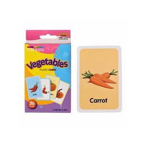 Planet X Vegetables Educational & Interactive Card For Kids – (36Pcs) (PX-12190)