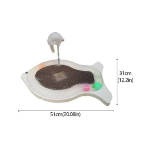 ShopEasy Fish-Shaped Cat Scratch Board Toy