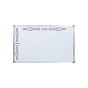 ShopEasy 1ft x 1.5ft Dry Erase White Board Hanging Writing