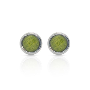 Cufflers Classic Green Round Cufflinks - (CU-0018)