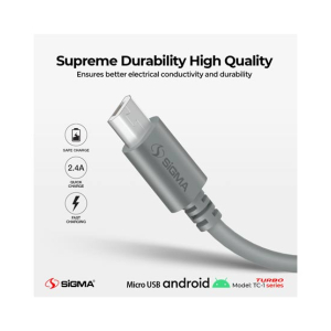 Sigma Turbo Micro Cable 2.4A Auto Disconnect – (TC-1)