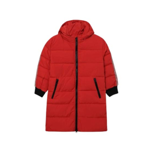 HnH Marketing Quilted Zipper Hoodie Jacket For Women Red-12-13 Years