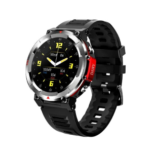 Dany D-Force Smart Watch-Jet Black &amp; Red