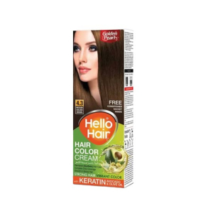 Golden Pearl Hello Hair Cream - Medium Golden Brown 4.3