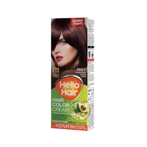 Golden Pearl Hello Hair Cream - Deep Mahogany Brown 3.6