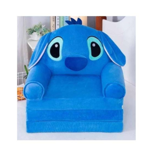 Easy Shop 2 in 1 Cute Children Cartoon Foldable Sofa Bed Blue